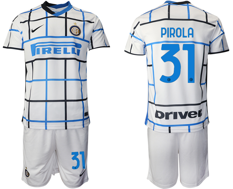 Men 2020-2021 club Inter milan away #31 white Soccer Jerseys1